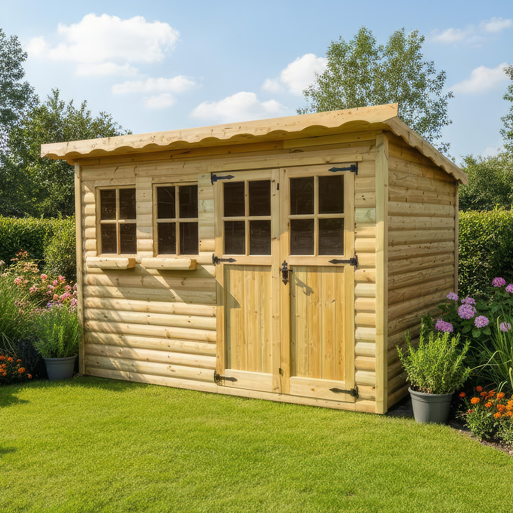 Pent Amelia Pent Cabin - TJ Sheds & Summerhouses