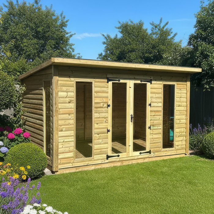Contemporary Pent Summerhouse Contemporary Pent Summerhouse