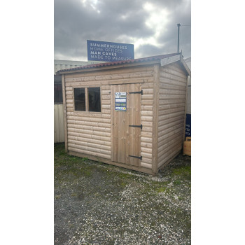 ** Ex Display ** 9 x 7 Loglap Side Apex Shed